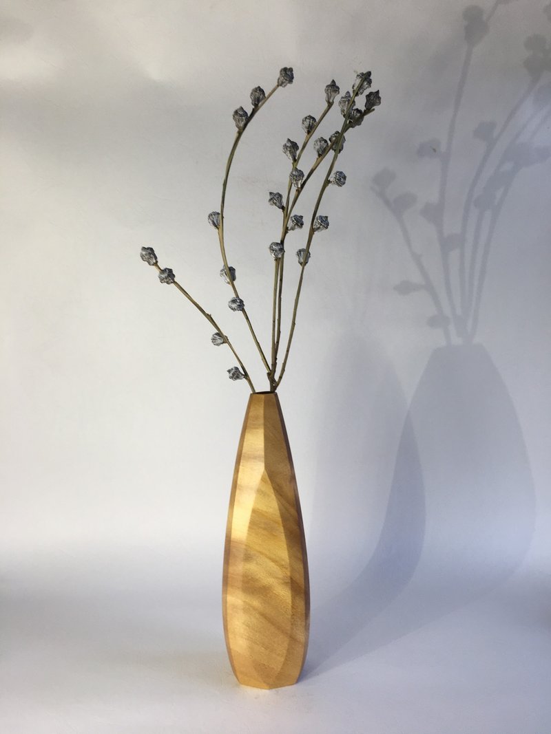 Light Forest 星谷-極簡木質花器、花瓶 索羅門檜木閃花款 聖誕節 - 花瓶/花器 - 木頭 