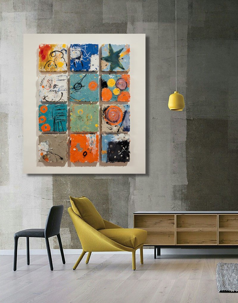 7080抽象畫-無框畫 | 裝飾畫 | 油畫 | 掛畫 | 室內設計 | 壁飾 - 海報/掛畫/掛布 - 其他材質 多色