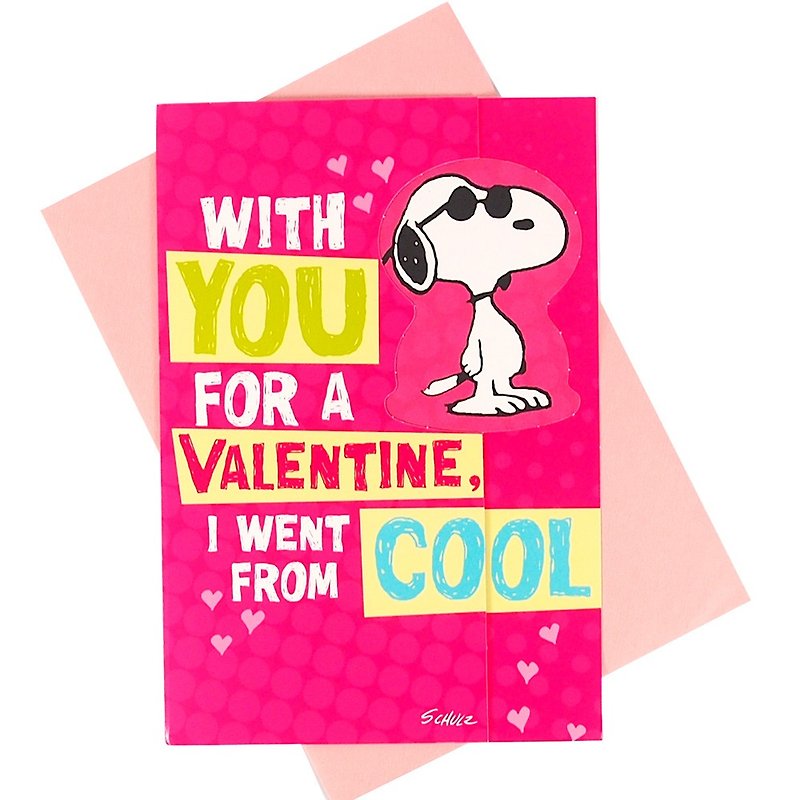 Snoopy more and more cool lover card [Hallmark - Card Valentine's Day series] - การ์ด/โปสการ์ด - กระดาษ สีแดง