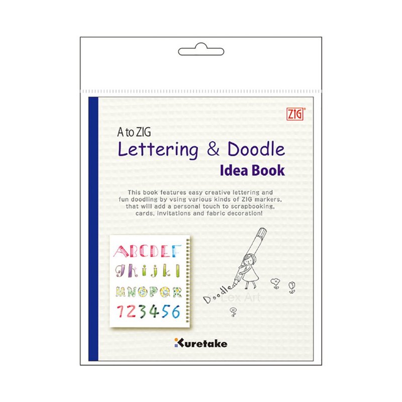 【Kuretake 日本吳竹】ZIG 靈感書 字體塗鴉 - 其他書寫用具 - 紙 白色