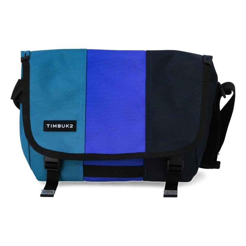 TIMBUK2 CLASSIC MESSENGER ECO Classic Messenger Bag XS/Big Wave/Green and Blue Color Matching - กระเป๋าแมสเซนเจอร์ - เส้นใยสังเคราะห์ หลากหลายสี