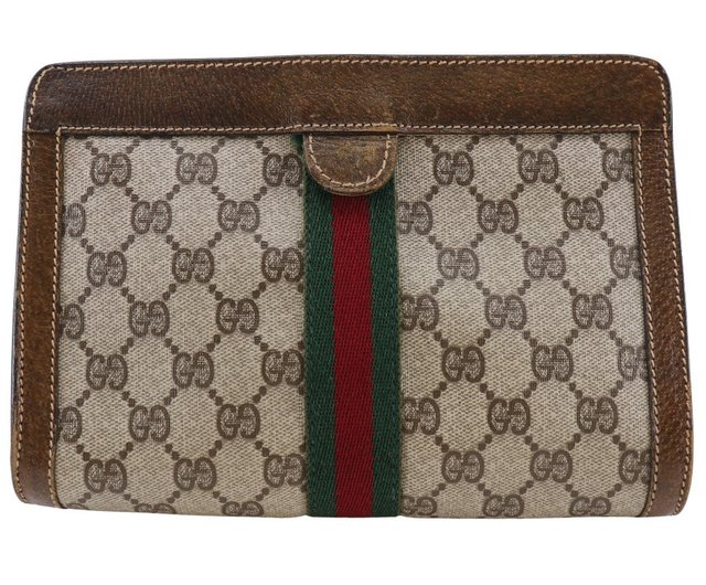 GUCCIオールドグッチポーチ 日本直送】グッチ GUCCI オールドグッチ ポーチ シェリー GG