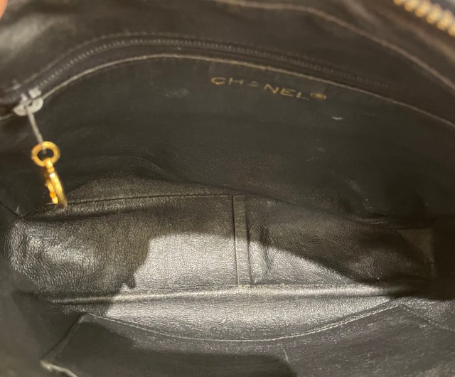 VINTAGE●CHANEL●カメラバッグ ラムスキン シャネル】カメラ バッグ ラムスキン エレガントブラック