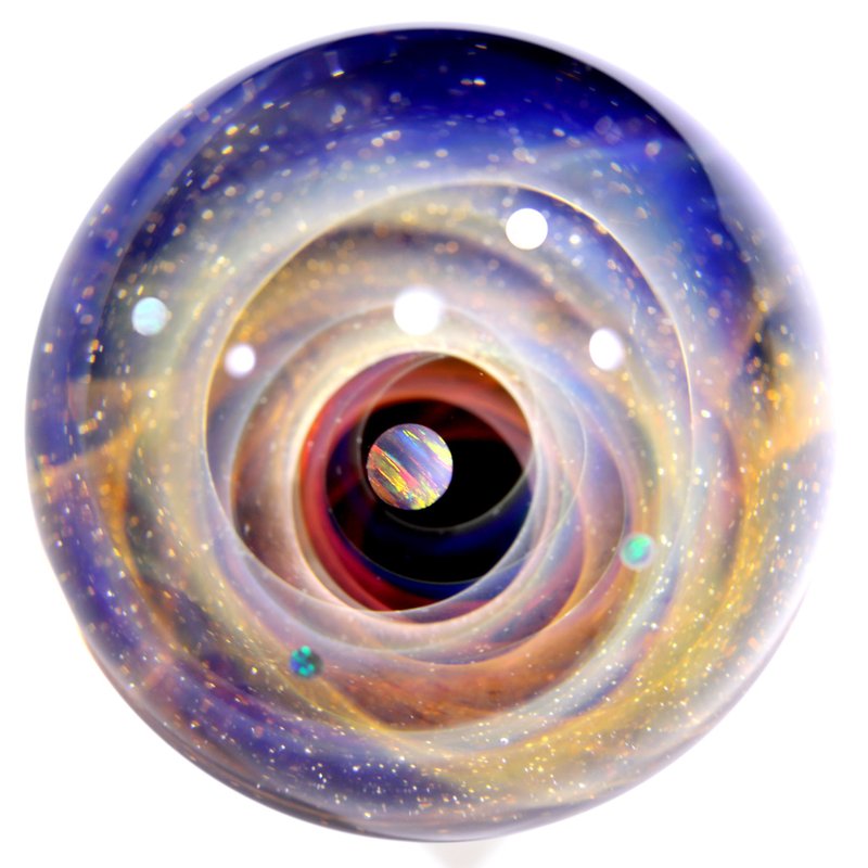 61mm 宇宙玻璃球擺設 no.M220 - 擺飾/家飾品 - 玻璃 紅色