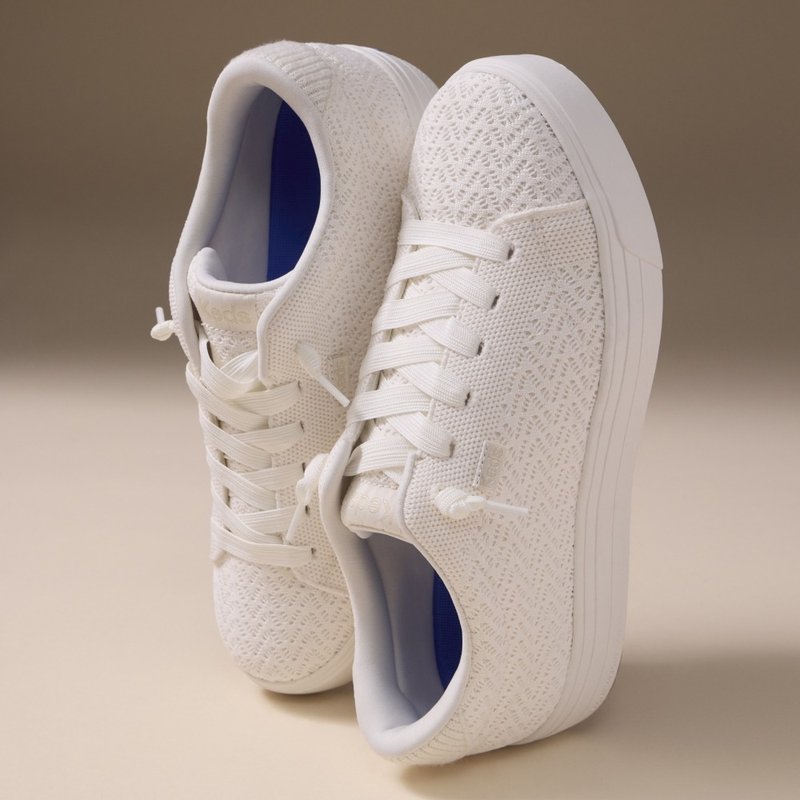 Keds PARK ENG KNIT SLIP IN 厚底增高針織鞋面休閒鞋 WF68994 - 女休閒鞋/帆布鞋 - 真皮 
