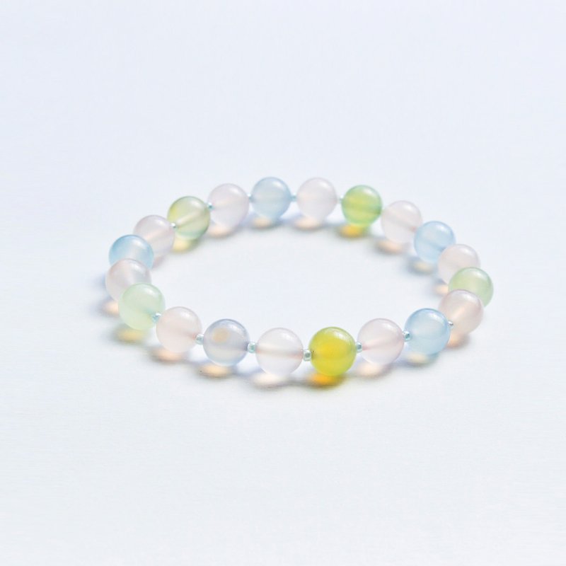 Color wish sweet wind agate bracelet - Bracelets - Gemstone Multicolor