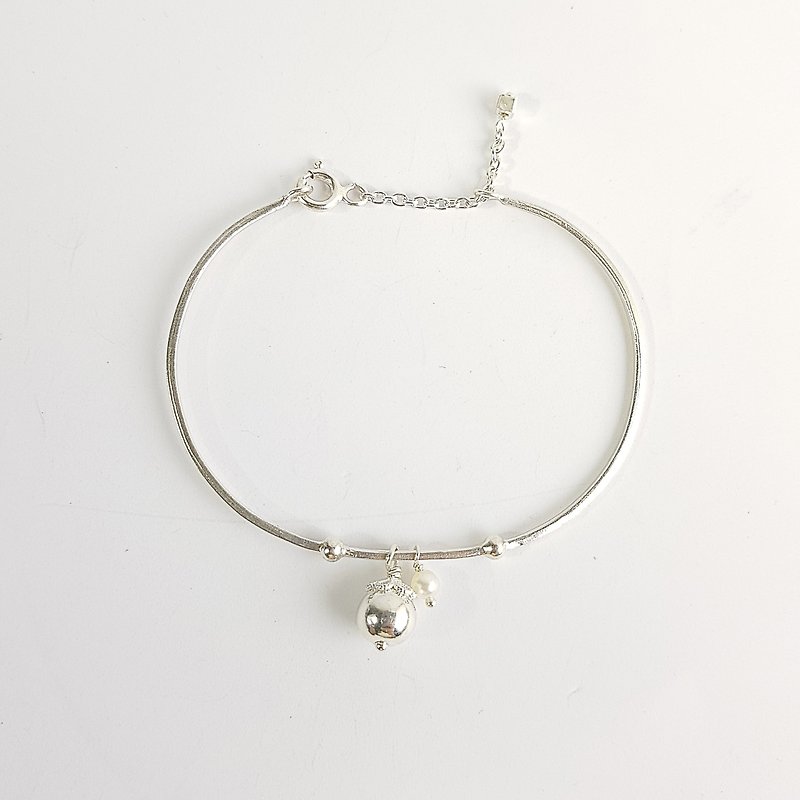 Silver fruit 925 sterling silver bracelet - สร้อยข้อมือ - โลหะ สีเงิน
