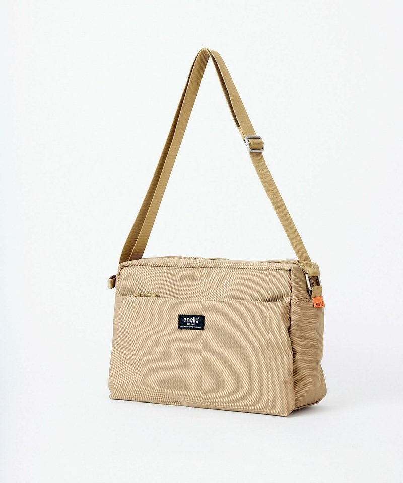 anello PARCEL Waterproof Postman A5 Crossbody Shoulder Bag ATH3272 Beige - กระเป๋าแมสเซนเจอร์ - เส้นใยสังเคราะห์ สีกากี