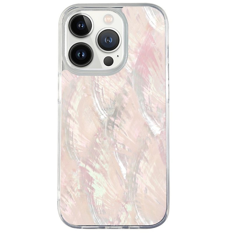 珊瑚海貝殼系列－珍珠美人魚 防摔手機殼 iphone 14 13 Pro Max - 手機殼/手機套 - 貝殼 透明