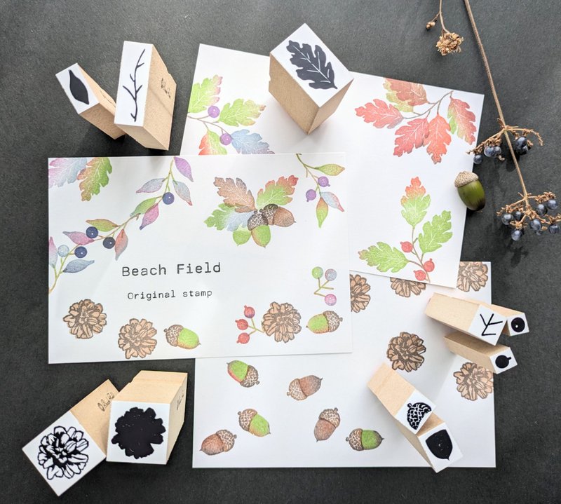 オータムスタンプ　10点セット - 印章/印台 - 其他材質 