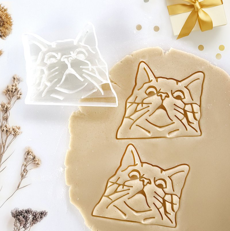Funny Cat Portrait Cookie Cutter - 其他 - 塑膠 