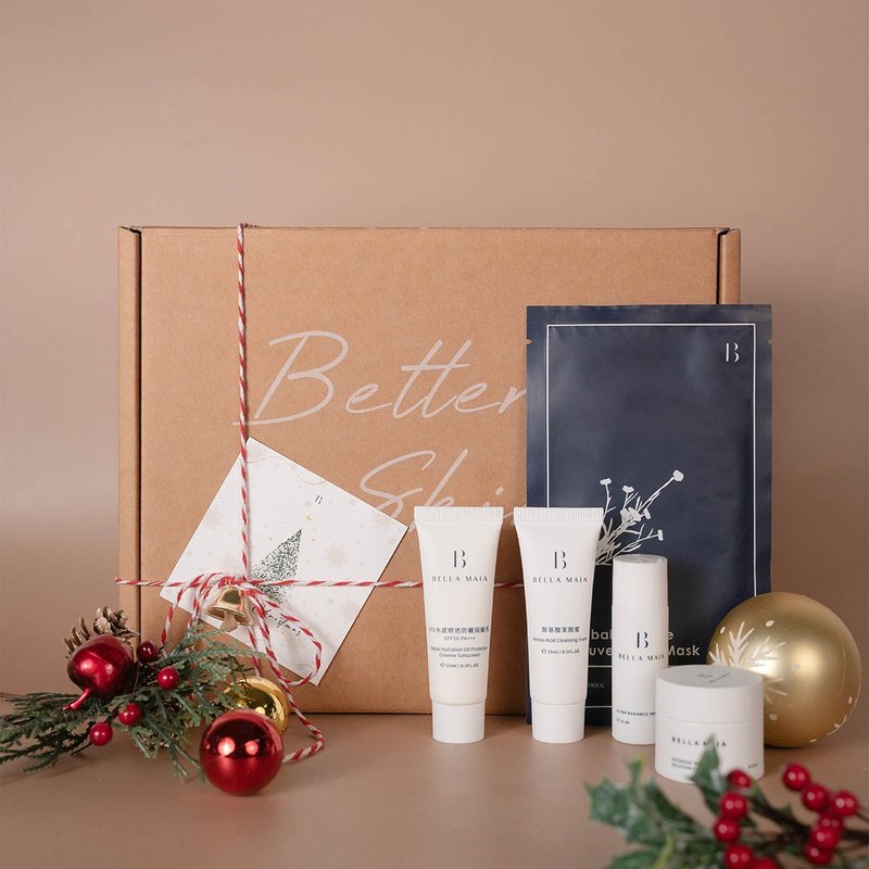 [Christmas Gift Box] Set of 4 essential travel items + 1 piece of herbal mask - อื่นๆ - วัสดุอื่นๆ 