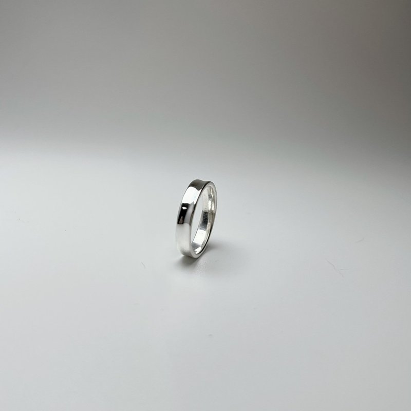 Taoyuan/Taipei [Concave Ring-999 Sterling Silver] Ring DIY Handmade Wedding Ring Single - งานโลหะ/เครื่องประดับ - เงินแท้ 