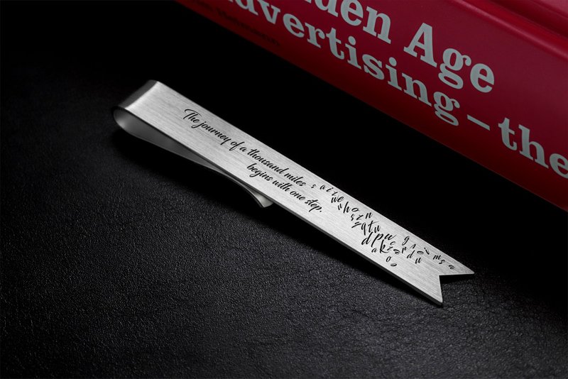 Engraved Bookmark personalized with your text, Custom bookmark silver 925 - ที่คั่นหนังสือ - เงินแท้ สีเงิน