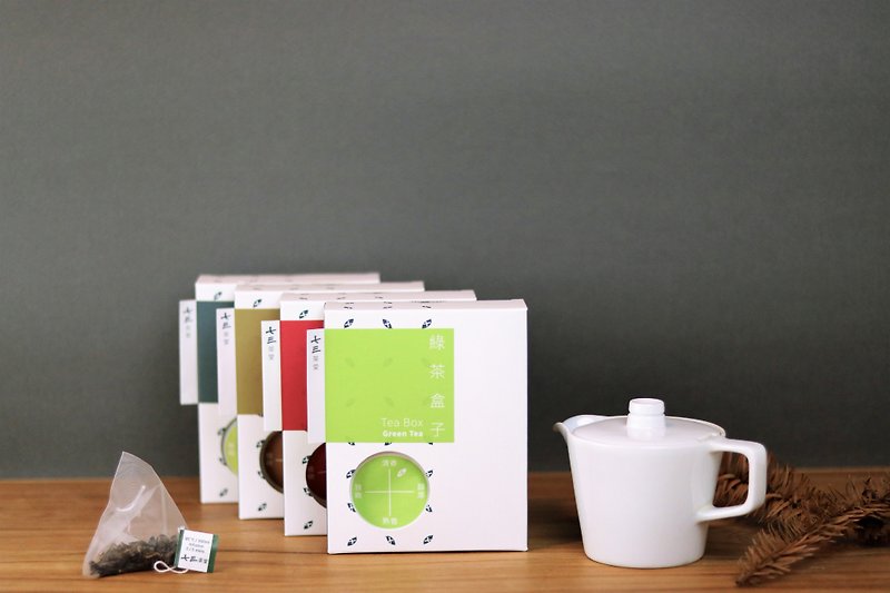 綠茶盒子(5入茶包) - 茶葉/茶包 - 紙 白色