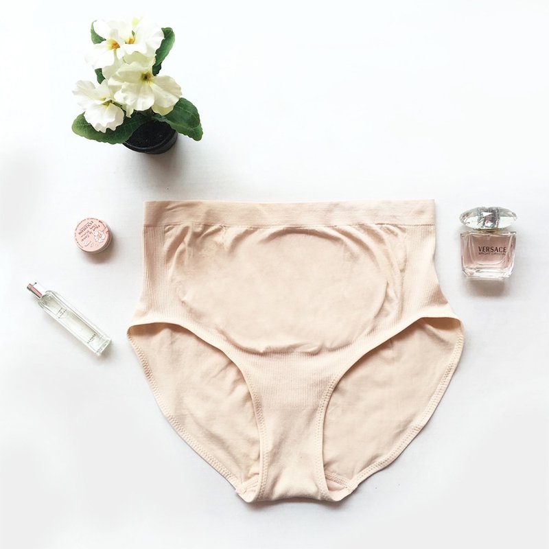 MOOIMOM 沐伊孕哺 高腰彈力親膚無感內褲【任三件再折】 - 女內衣褲 - 尼龍 咖啡色