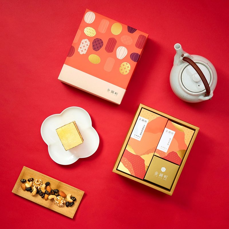 2026春節禮盒【春願-富足】B款 - 蛋糕/甜點 - 新鮮食材 紅色