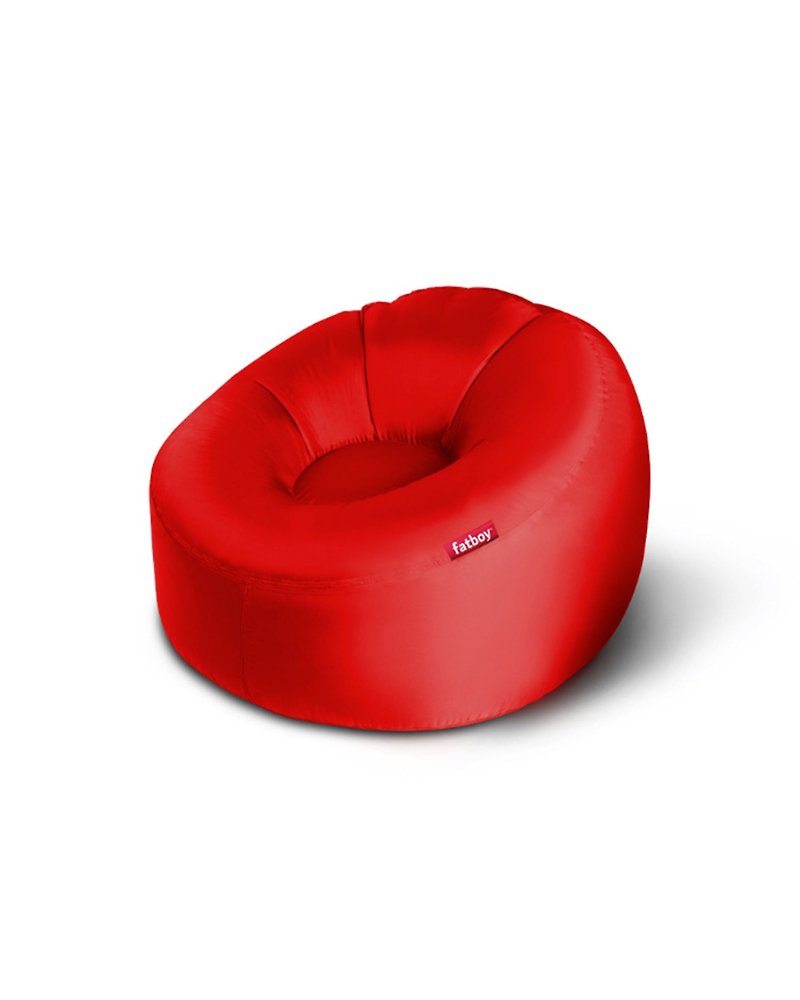 FATBOY紅色充氣座椅/荷蘭第一品牌/免打氣機/室內/室外/露營 - 椅子/沙發 - 防水材質 紅色