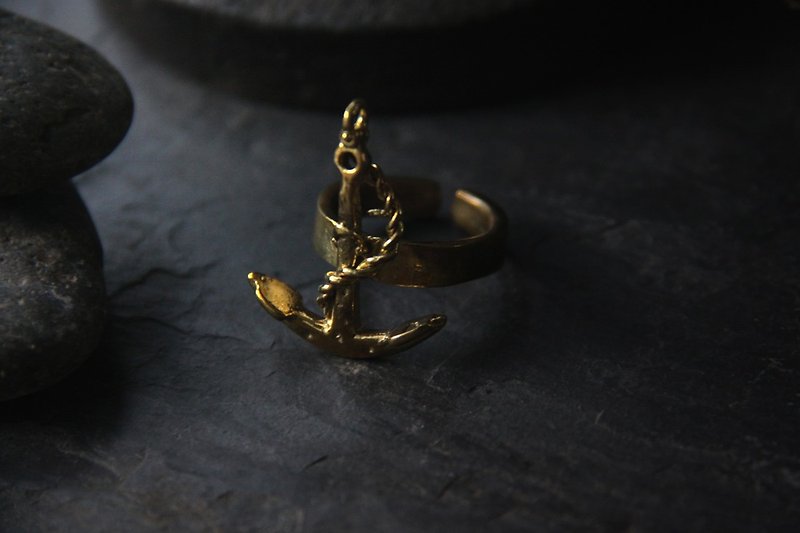Vintage Anchor Ring by Defy. - General Rings - Other Metals 