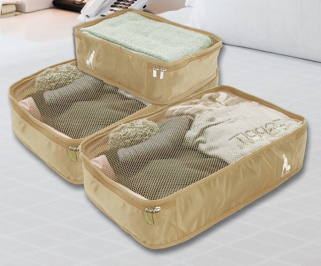 Suitcase clothing storage bag - medium building block stacking storage mesh  bag travel storage bag thickened high den - Shop SleepWell Luggage &  Luggage Covers - Pinkoi