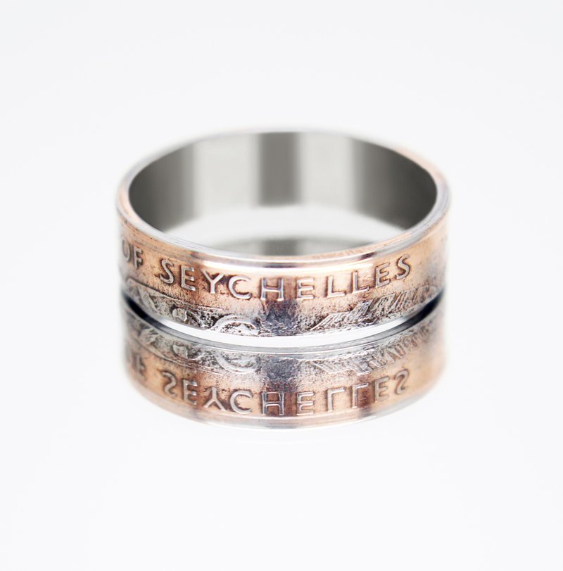 Seychelles Coin Ring 10 cents 2007-2012 coin rings for men coin rings for women - 戒指 - 其他金屬 