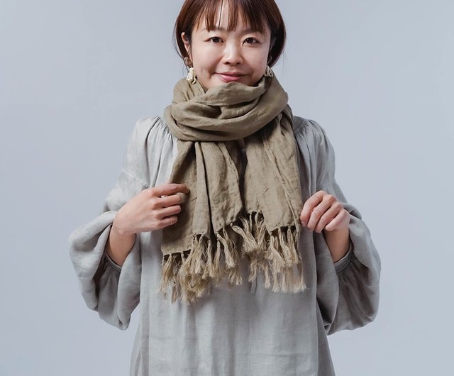 wafu. 新品 ストール　カシミアベージュ wafu. 新品 ストールカシミアベージュ
