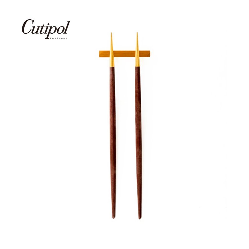 葡萄牙Cutipol 葡萄牙 Cutipol | GOA /  棕金 22.5cm 筷組 - 刀叉/湯匙/餐具組 - 不鏽鋼 咖啡色