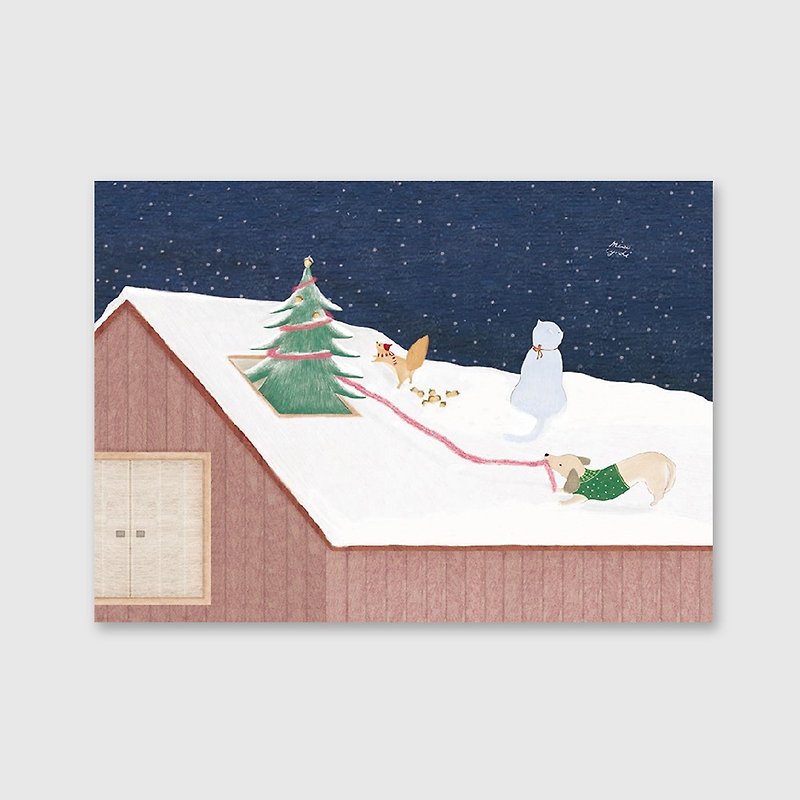 The red house - Cards & Postcards - Paper 