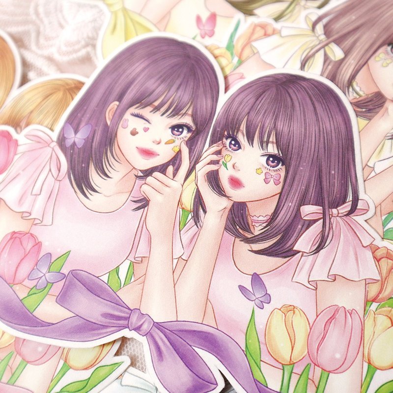 Twin1 stickers - 貼紙 - 紙 