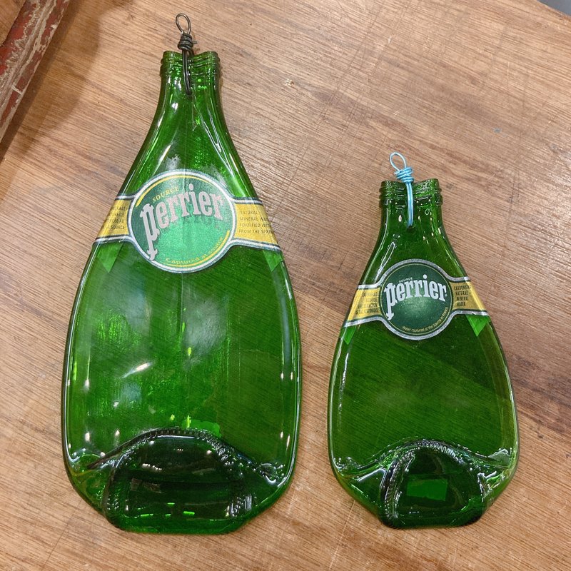 Perrier Sparkling Water Original Bottle Pendant Charm - พวงกุญแจ - แก้ว 