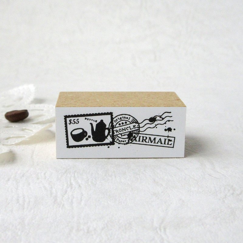 Coffee stamp /AIR MAIL stamp - ตราปั๊ม/สแตมป์/หมึก - ยาง 