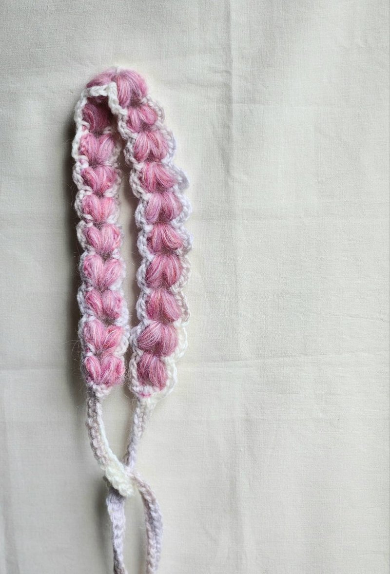 Mixed gauze hairband - เครื่องประดับผม - ไฟเบอร์อื่นๆ สึชมพู