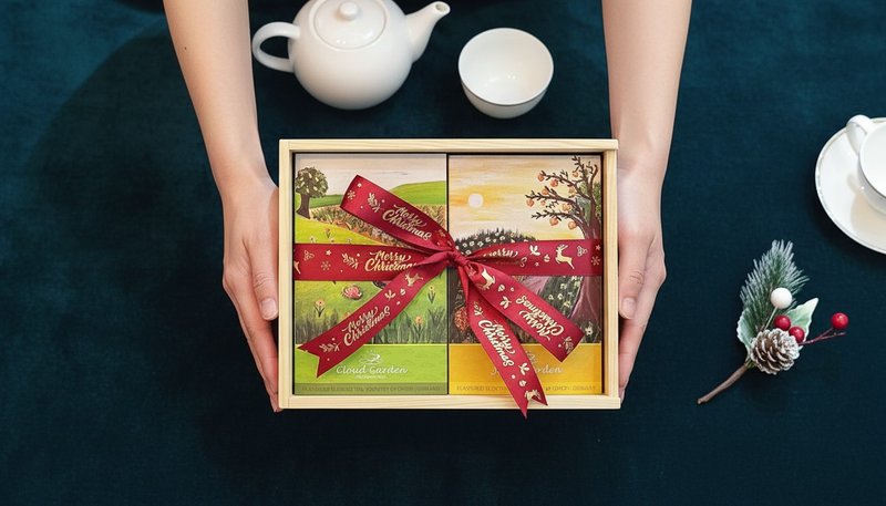 精美松木風味茶聖誕禮盒 花果茶 烏龍茶 送禮 茶葉 茶包 茶 - 茶葉/茶包/水果茶 - 植物．花 