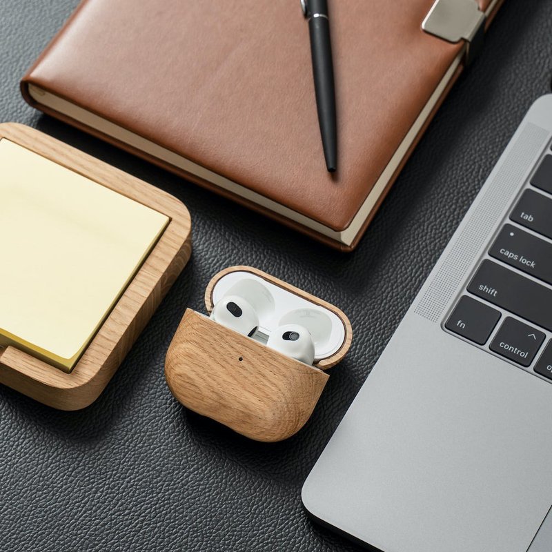 AirPods 3 保護套  實木蘋果耳機保護套  Apple無線耳機保護套 - AirPods/耳機保護套 - 木頭 咖啡色