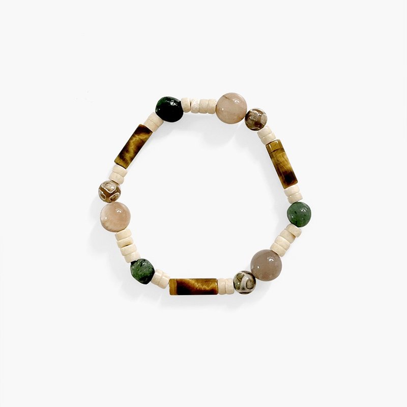 Forest brown bracelet - 手鍊/手環 - 其他材質 咖啡色