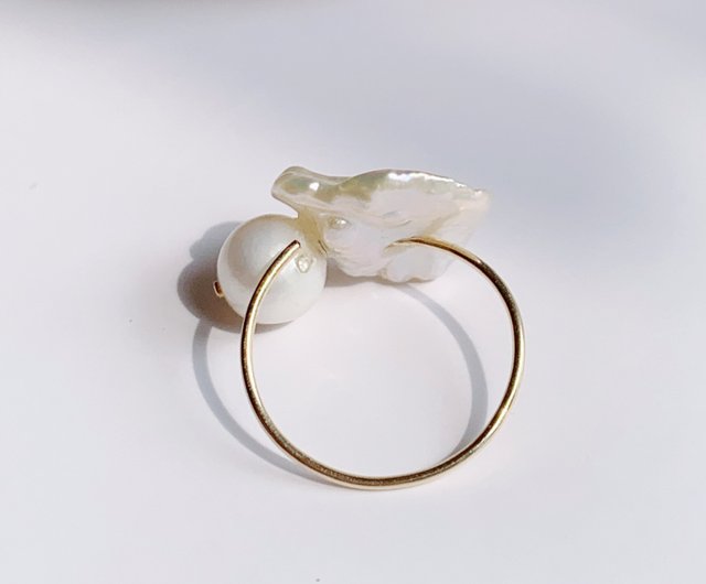 ナチュラルバロックパールリング - ショップ iceofjadeite