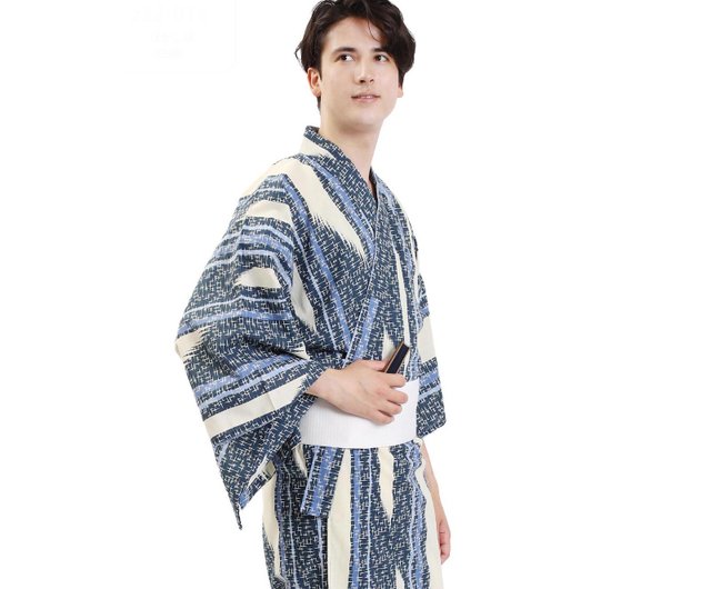 日本和服男綿浴衣腰封2 件套組L Z35-f1 yukata fuukakimono｜其他人氣榜- Pinkoi