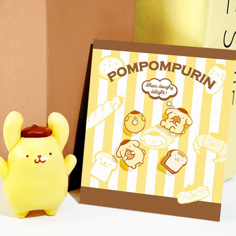 PomPomPurin系列-造型耳環組-布丁狗與麵包款 - 耳環/耳夾/耳骨夾 - 其他金屬 多色