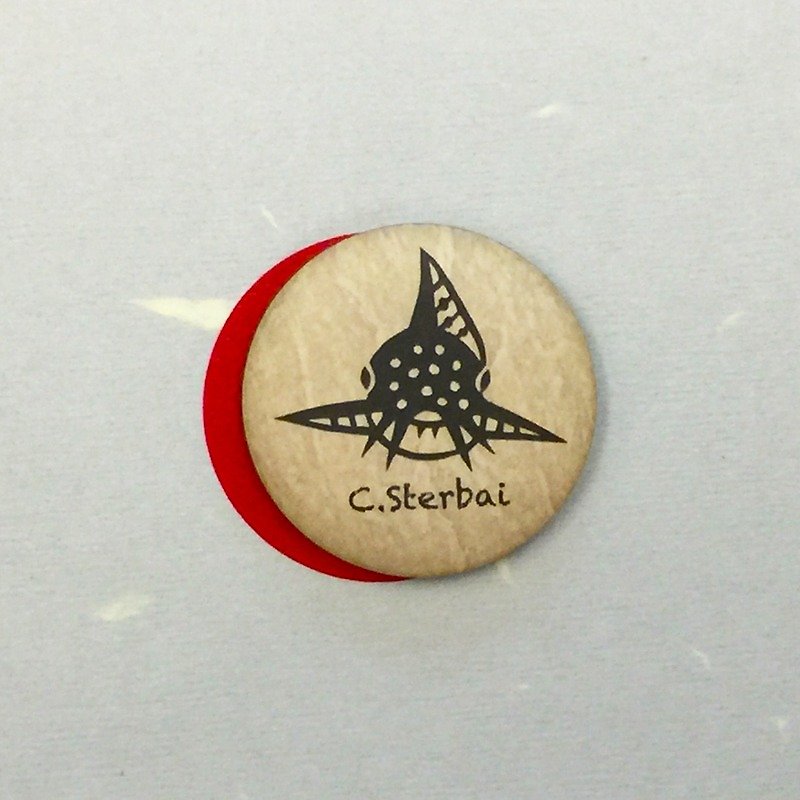 Corydoras' Button Badge - C.Sterbai - Badges & Pins - Plastic Khaki
