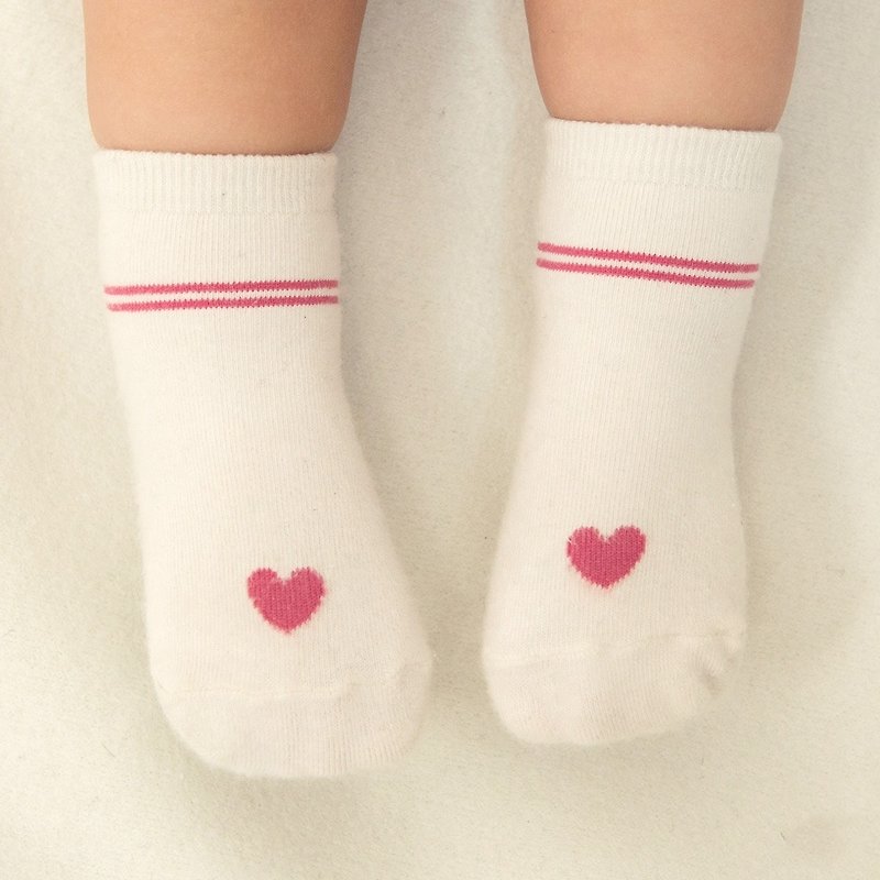 Happy Prince Amor love baby socks made in Korea - ถุงเท้าเด็ก - ผ้าฝ้าย/ผ้าลินิน 