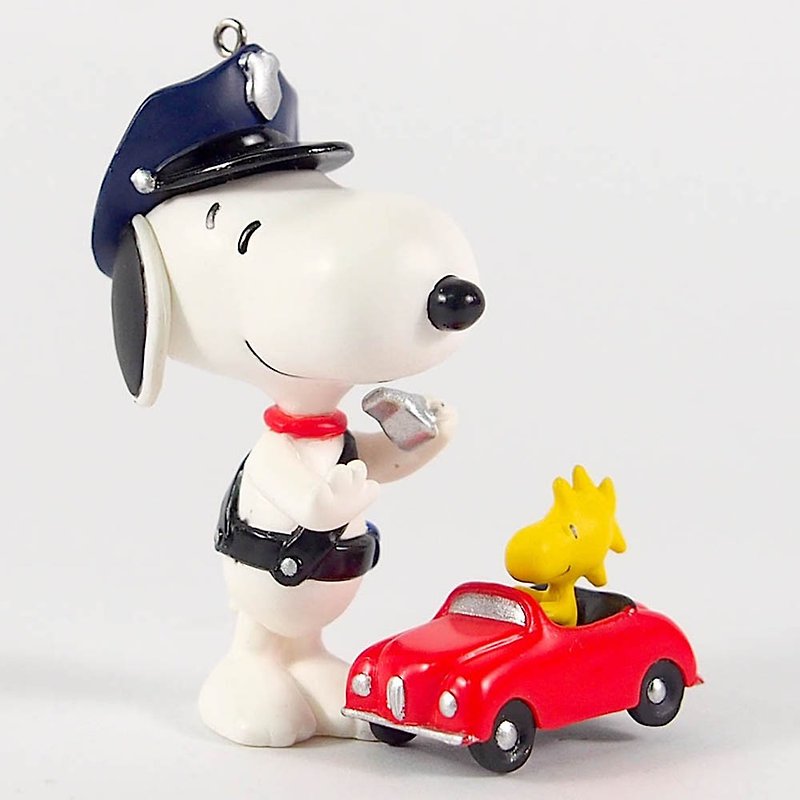 Snoopy吊飾-史努比警官【Hallmark-Peanuts史奴比 吊飾】 - 玩偶/公仔 - 其他材質 紅色