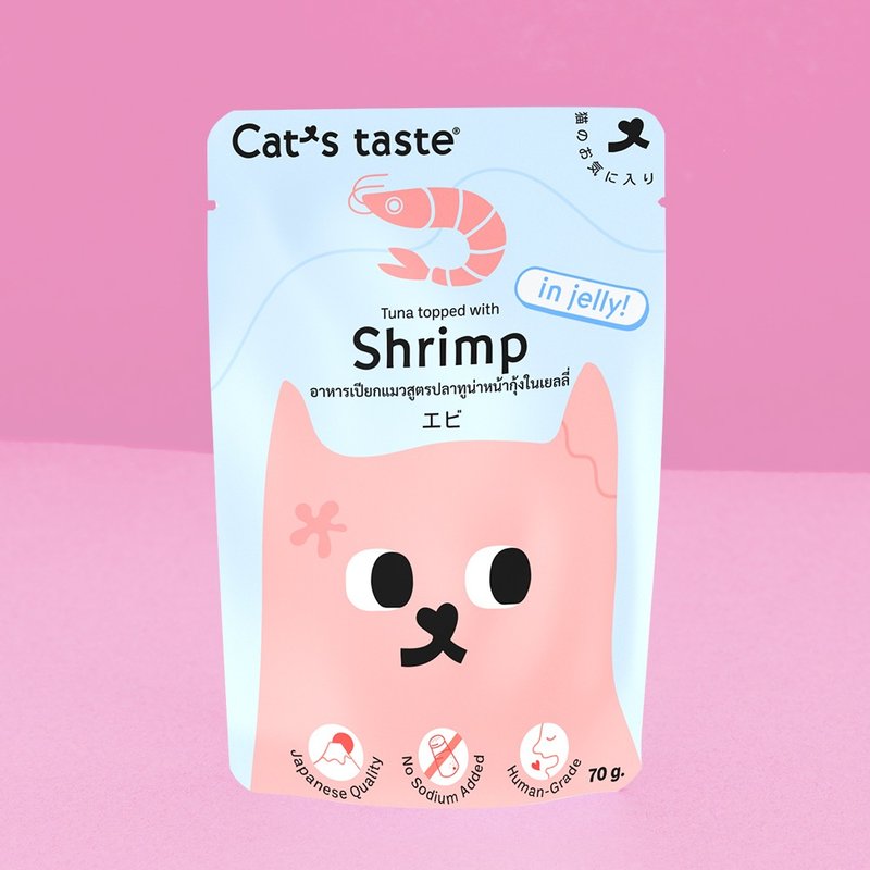 Cat's taste 貓餐包挑嘴貓鮪魚鮮蝦肉凍 - 寵物零食/肉乾 - 其他材質 藍色