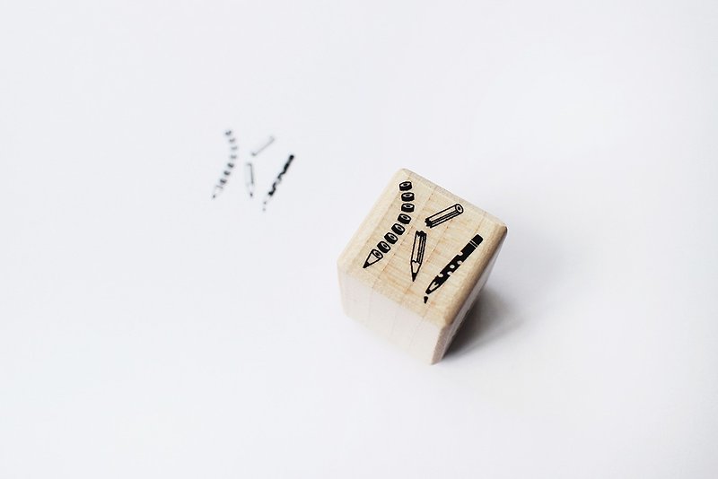 Maotu-Block stamp (broken pencil) - ตราปั๊ม/สแตมป์/หมึก - ไม้ 