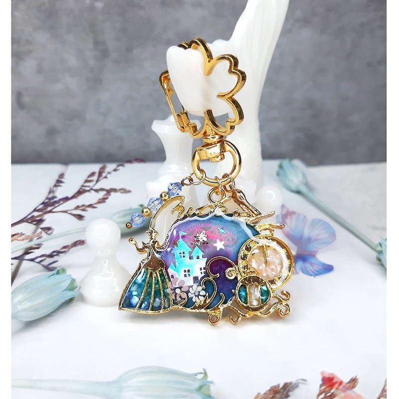 【Key Ring/Charm】Fantasy Princess Series - The World of Cinderella - Keychains - Resin Multicolor