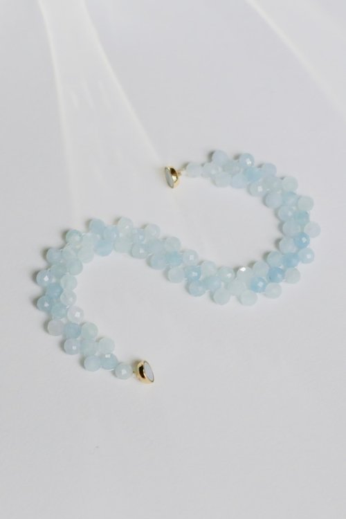 天然石♡アクアマリンブレスレット♡ 高品質 aquamarine-hq0805is01-1-
