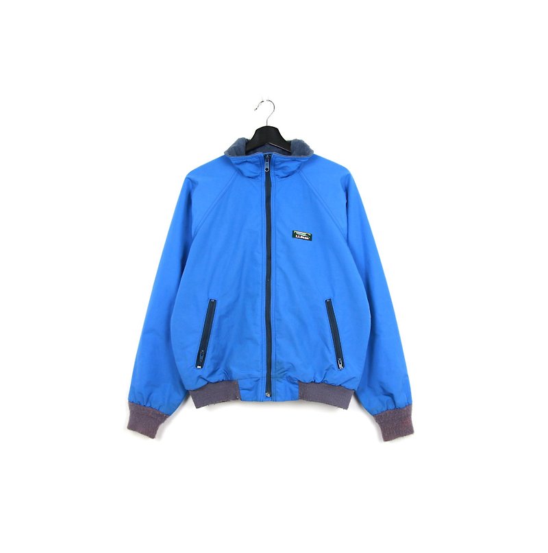 Back to Green:: LLBean Lapel Outdoor Jacket Blue // Jacket - Men's Coats & Jackets - Nylon 