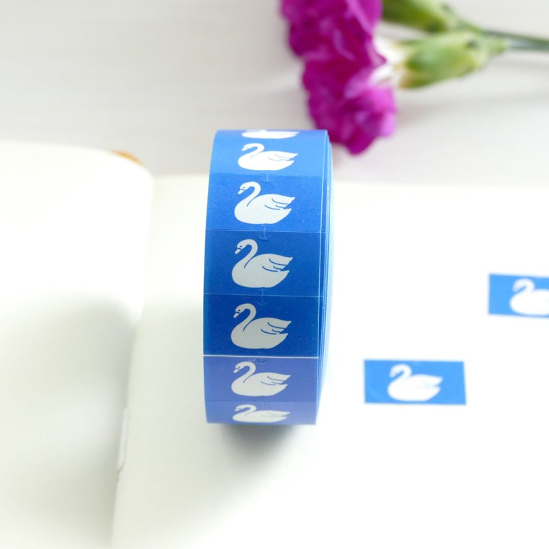 Hand Labeller Seal Swan Blue - Stickers - Paper Blue