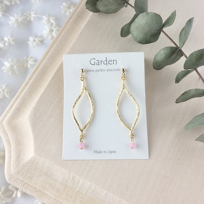 eda earrings pink  - Earrings & Clip-ons - Other Metals Pink