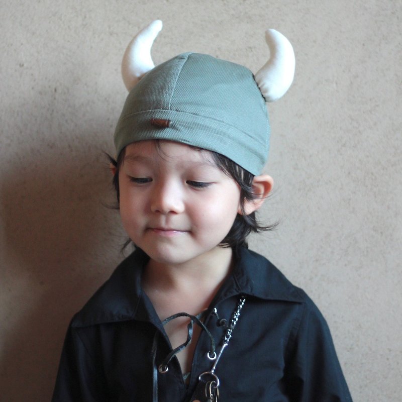維京人戰士小孩帽 Viking Warrior Hat - 嬰兒帽子/髮帶 - 棉．麻 