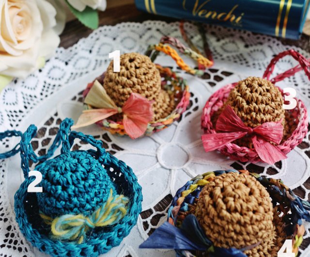 かぎ針で編む、ミニ麦わら帽子モチーフの作り方 | Craftie Style